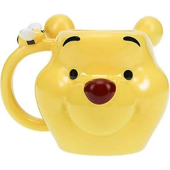 Disney Other - 🔥PALADONE x DISNEY - Winnie the Pooh Head Shaped Large Coffee Mug 3D Ceramic 💥